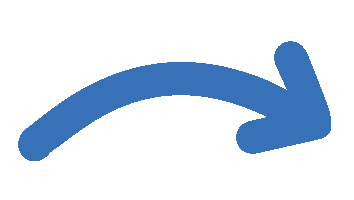 blue curved arrow pointing to the right representing a direction related to tasks 16 options or choices